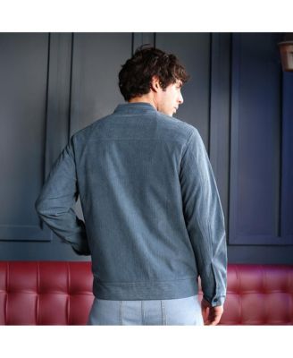 Men's Aegean Blue Corduroy Rider Jacket