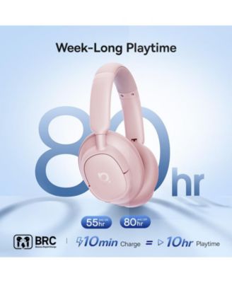 Bass BH1 NC Adaptive ANC Wireless Headphones – LDAC Hi-Res Audio, Real-Time Noise Cancelling, SuperBass 2.0, 80H Playtime