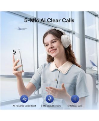 Bass BH1 NC Adaptive ANC Wireless Headphones – LDAC Hi-Res Audio, Real-Time Noise Cancelling, SuperBass 2.0, 80H Playtime