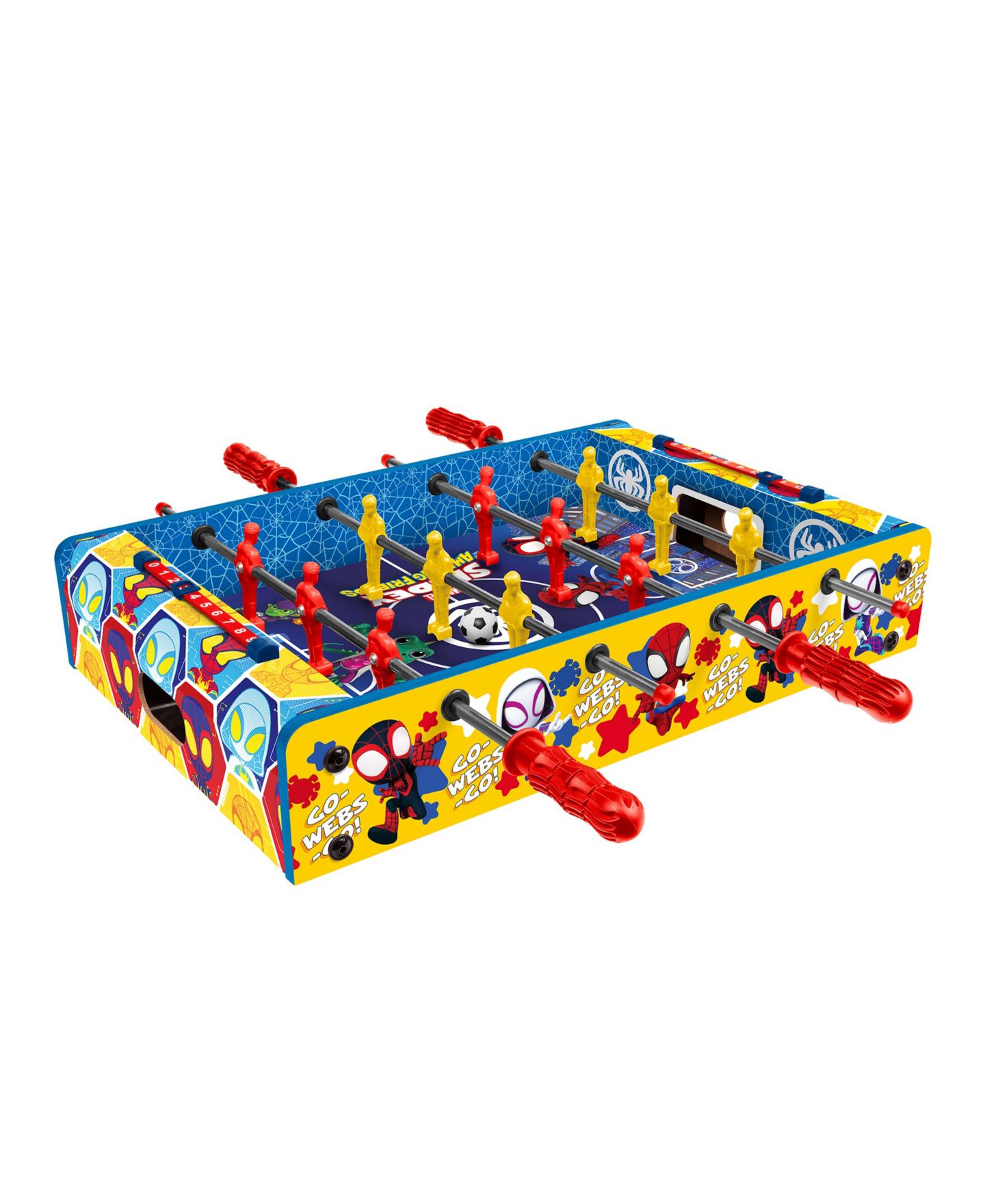 Детская игрушка World Tech Toys Spidey and His Amazing Friends Tabletop Foosball Game, Ages 3+ — фото 1