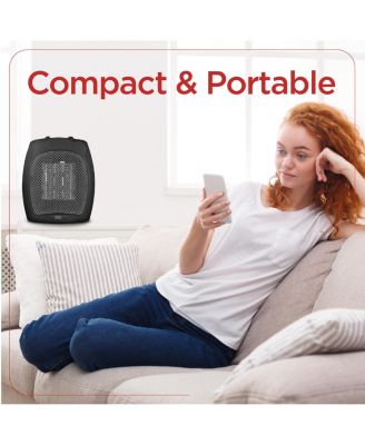 Black+Decker 1500W Portable Space Heater, Black