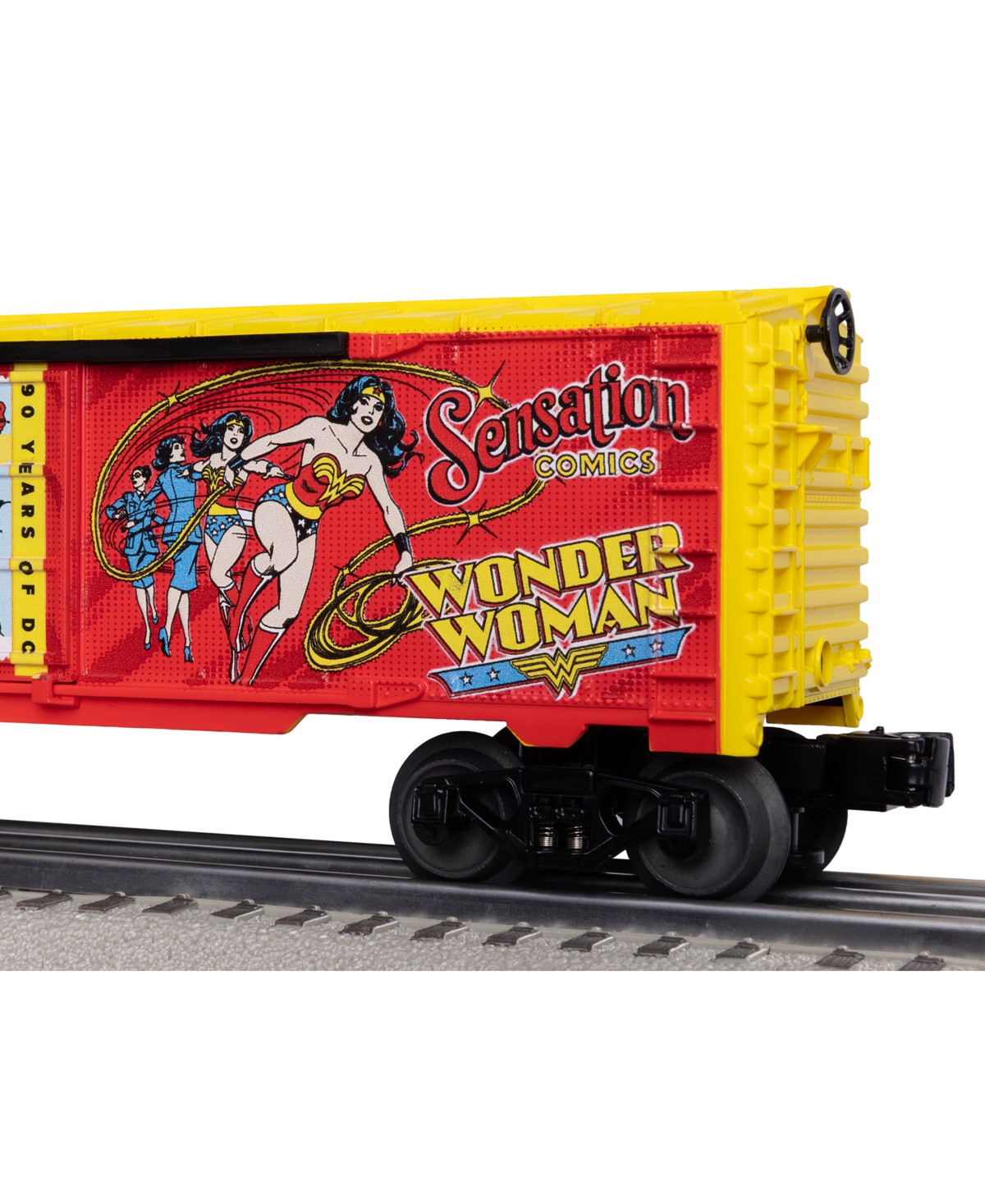 Lionel Dc Comics Wonder Woman and Dc O Gauge Model Train Boxcar