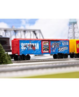 DC Comics Superman and DC O Gauge Model Train Boxcar