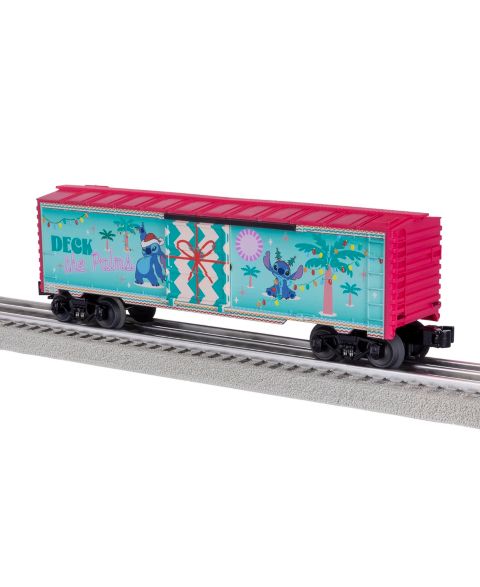 Детская игрушка Lionel O Gauge Disney Stitch Decking the Palms Christmas Boxcar