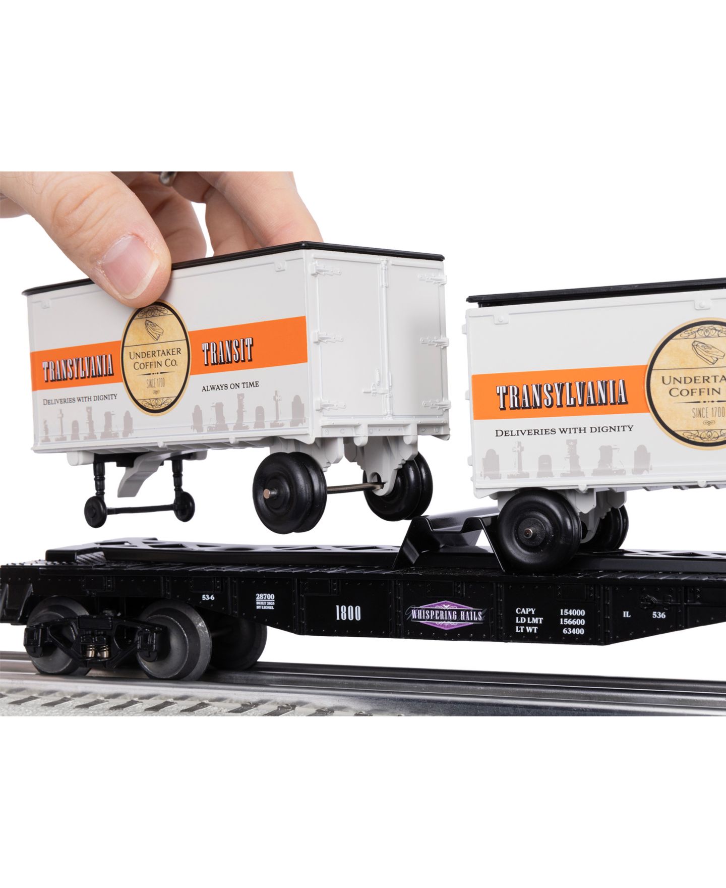Детская игрушка Lionel O Gauge Whispering Rails Flatcar with Trailers — фото 4