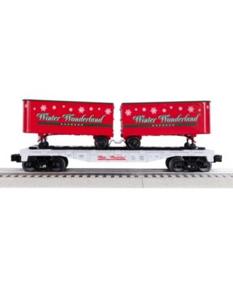 Winter Wonderland O Gauge Model Train Flatcar