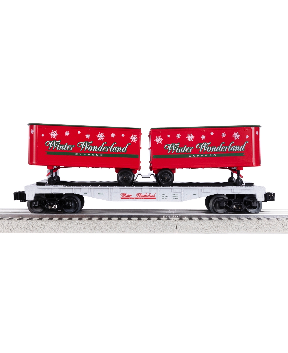 Lionel Winter Wonderland O Gauge Model Train Flatcar