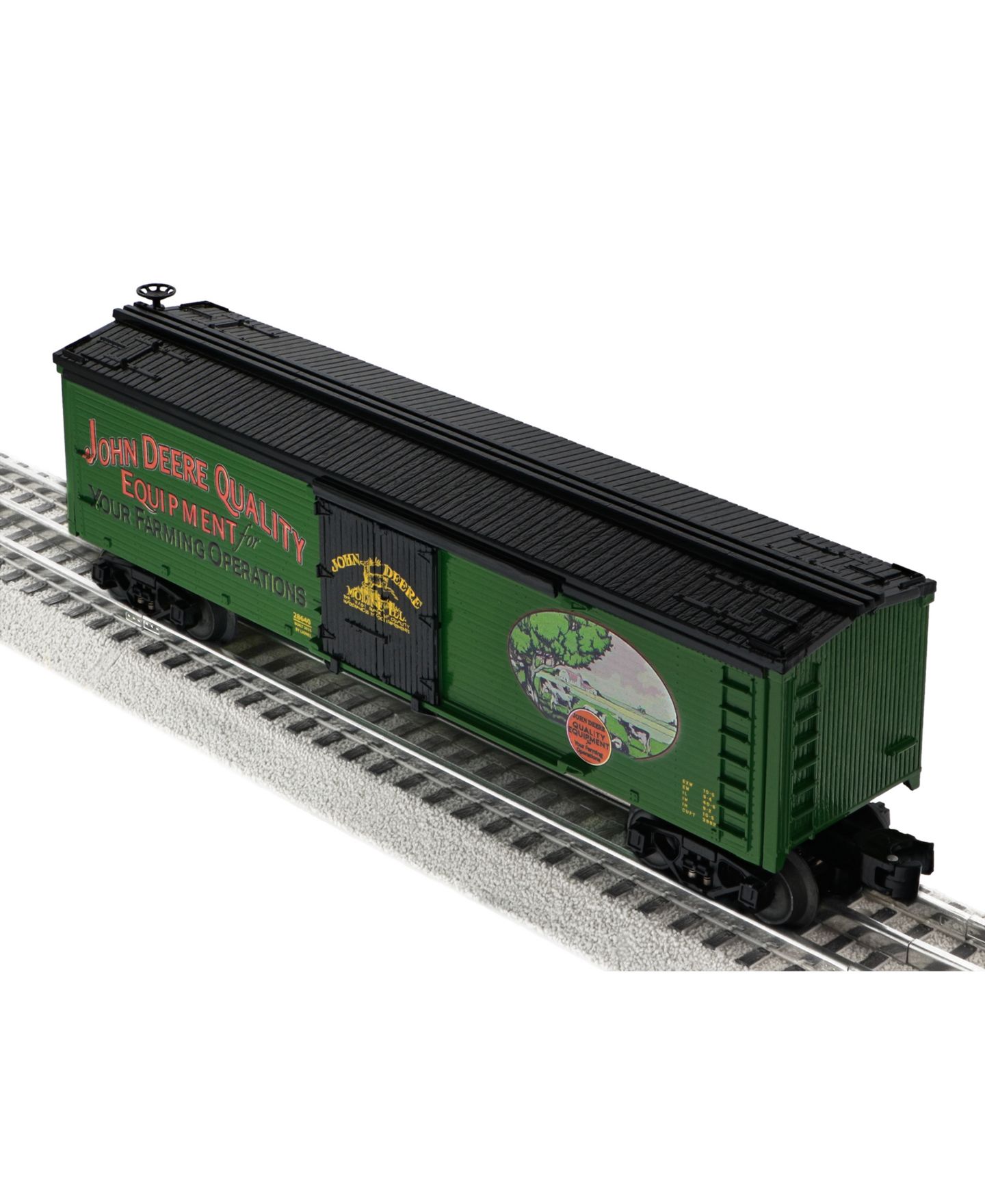 Детская игрушка Lionel O Gauge John Deere Quality Equipment Die-Cast Metal Trucks Reefer Car — фото 6