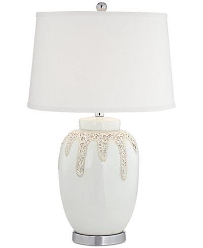 kathy ireland home by Pacific Coast Volcanic Glaze White Hot Lava Table Lamp