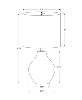 Lighting 16" Plastic Table Lamp