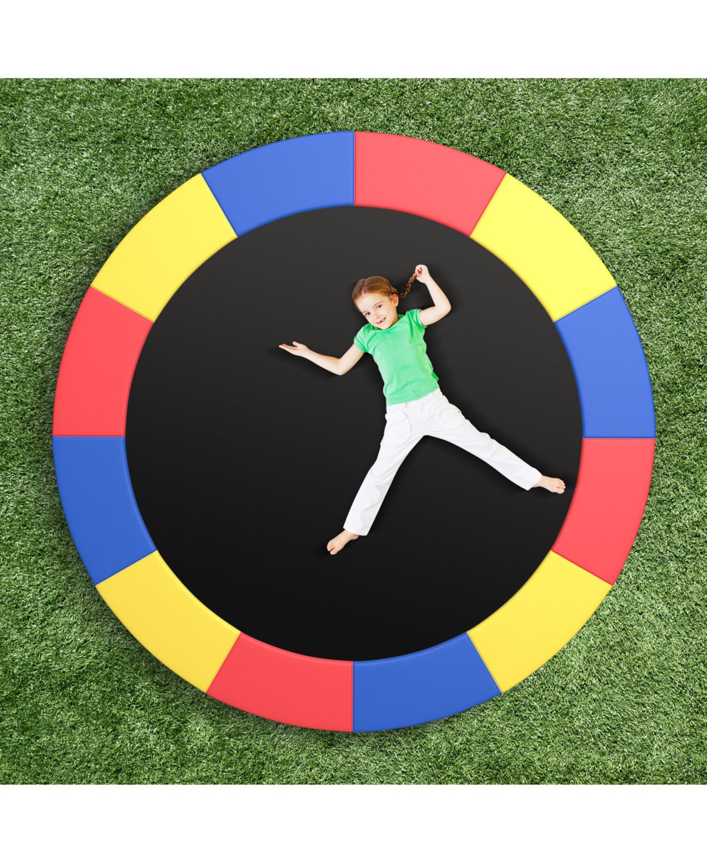 Детская игрушка HONGGE 12FT Trampoline Replacement Safety Pad with Secure Fixing Straps, цвет: Разноцветный — фото 9