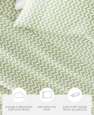 The Farmhouse Chic Premium Ultra Soft Pattern 4-Pc. Sheet Set, California King