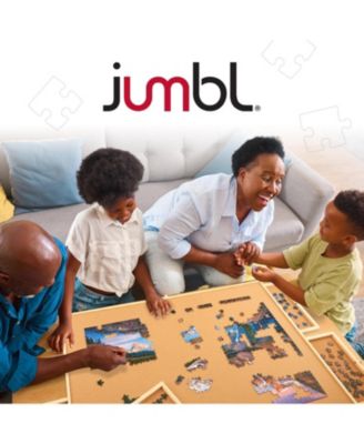 2000-Piece Puzzle Board with Drawers, Lazy Susan & Cover - Rotating Wooden Jigsaw Puzzle Table