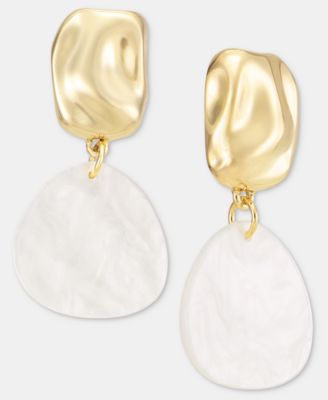 Nugget & Disc Drop Earrings, Macy's Exclusive