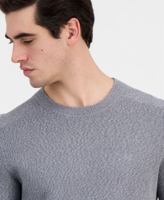 Men's Mouline Textured Crewneck Sweater