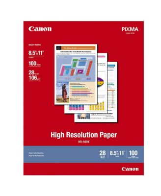 HR-101 High Resolution Paper, Smooth, Bright White Matte Inkjet Paper, 8.5x11", 100 Sheets