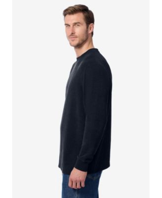 Big & Tall Soft Waffle Crewneck Sweaters