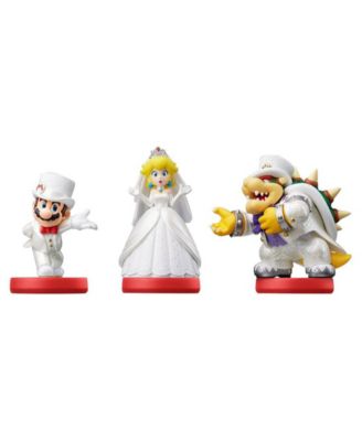 Mario, Peach, Bowser Wedding 3 Pack - Super Mario Odyssey - Amiibo Video Game Action Figure