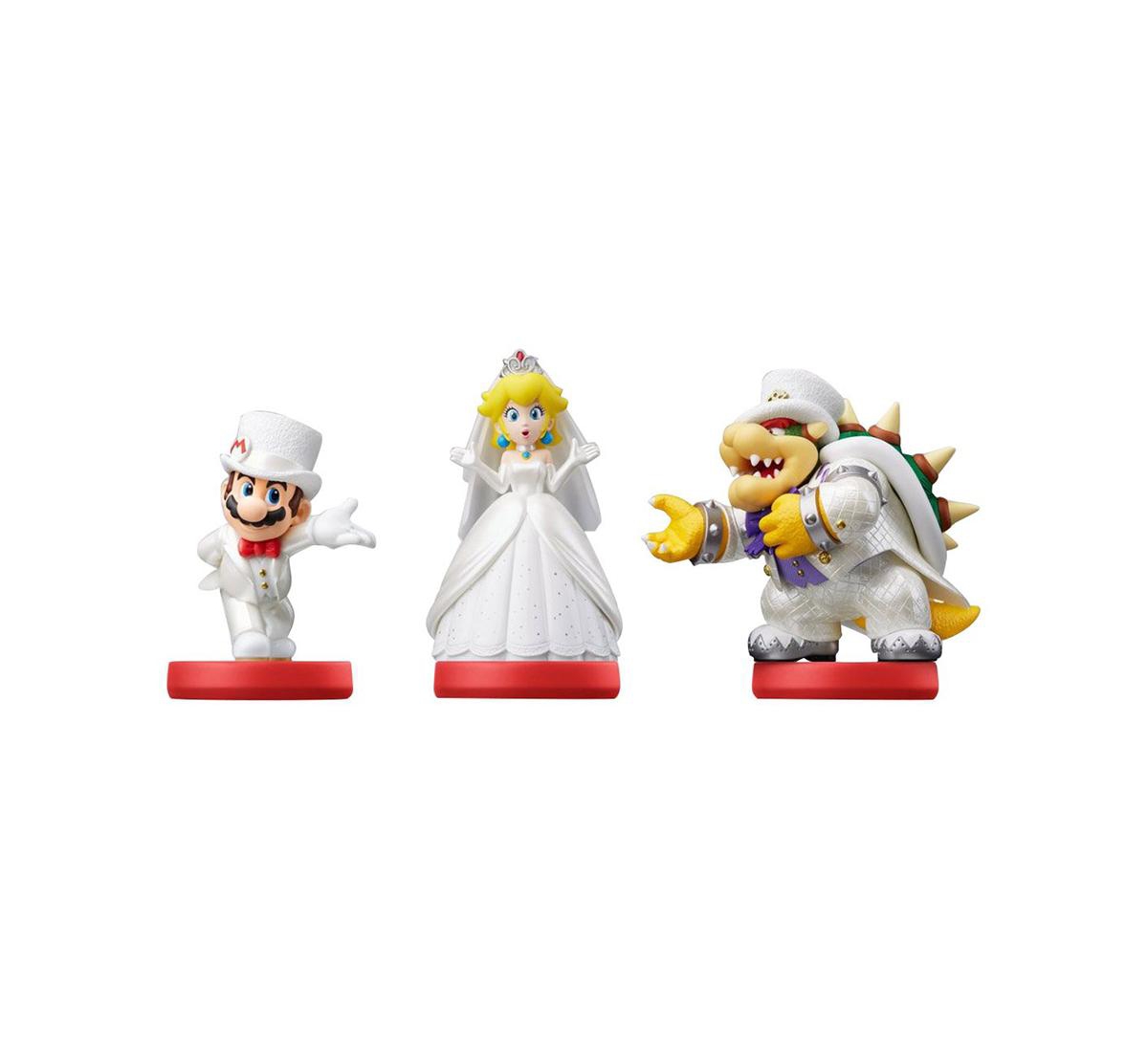 Mario, Peach, Bowser Wedding 3 Pack - Super Mario Odyssey
