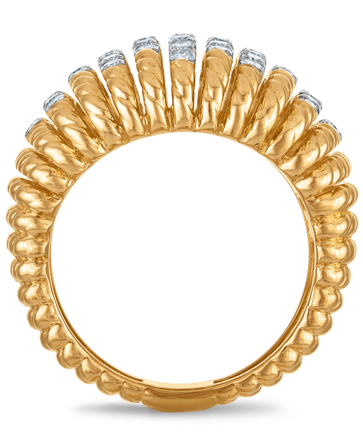 Macy's White Diamond Ring (1/4 ct. t.w.) in 14k Yellow Gold