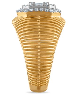 White Diamond Ring (0.45 ct. t.w.) in 14k Yellow Gold