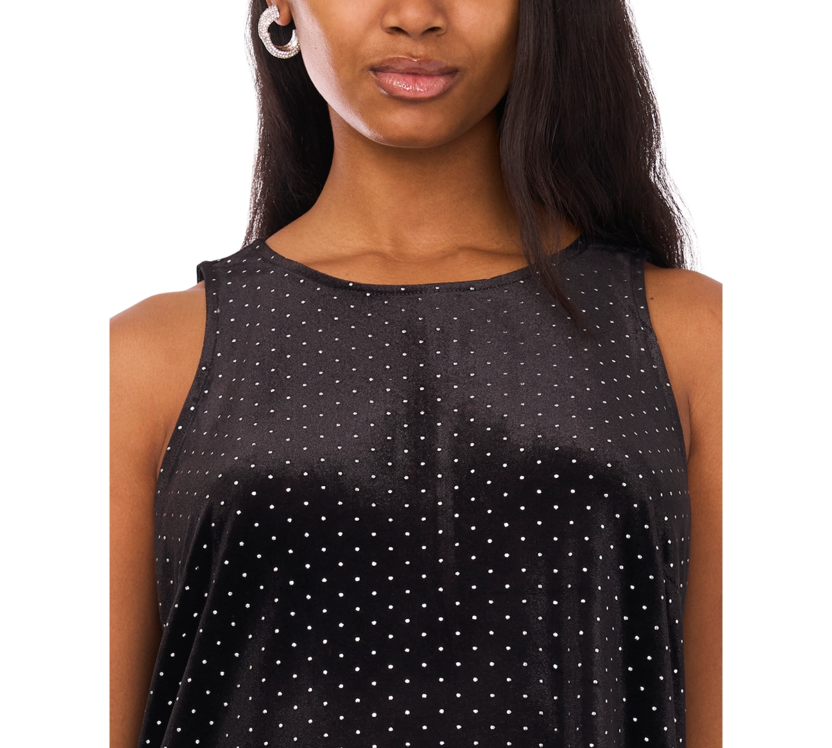 Msk Women's Sleeveless Keyhole Back Dress