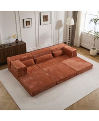  Sofa, Convertible Floor Sofa Bed, Modular Sectional, 3 Seater