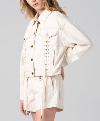 Women's Collar Button-Front Jacket