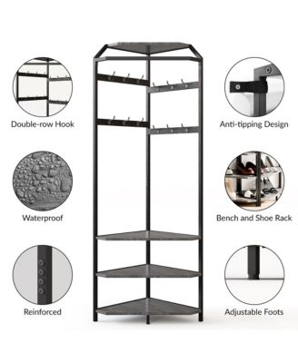 Shoe Cabinet with 3 Flip Drawers, Rattan Freestanding Organizer with Adjustable Shelves,for Entryway Hallway, Hallway, Easy Assembly