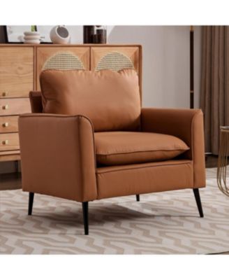 Streamdale Cat paw leather upholstered sofa 2PC, Nordic retro single casual sofa chair