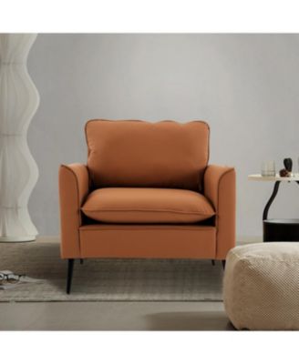 Streamdale Cat paw leather upholstered sofa 2PC, Nordic retro single casual sofa chair