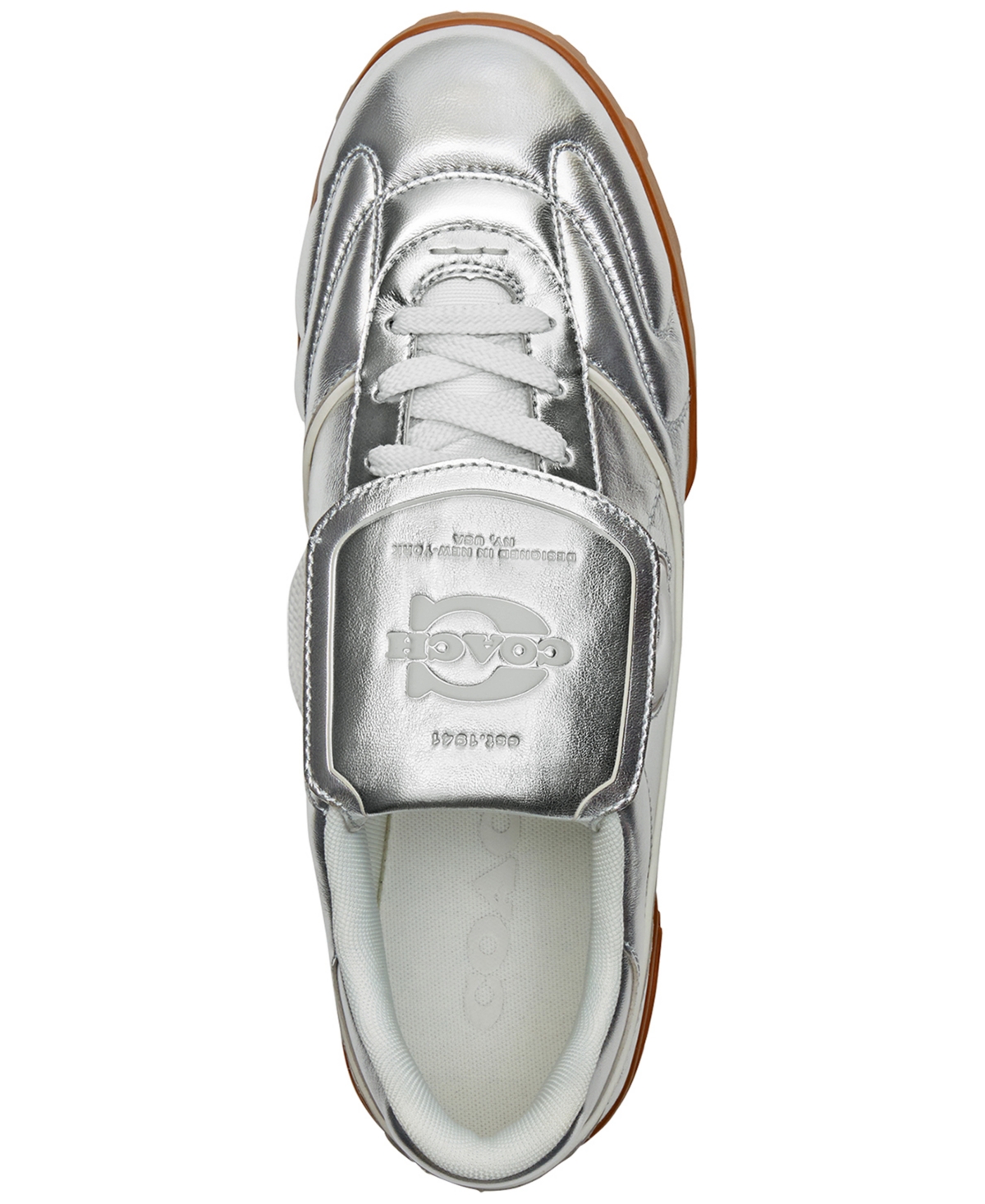 Coach Men's Match Metallic Leather Lace-Up Sneakers