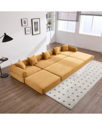 Streamdale Convertible Folding Sofa Bed with Pillow Back Handrail