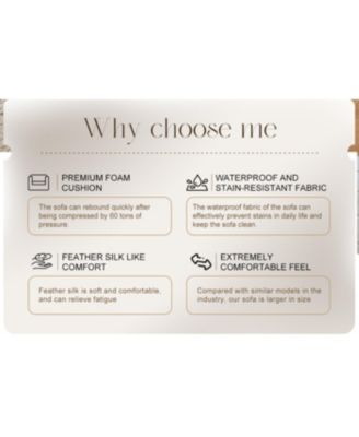  Modular Sectional Sofa, Modern Minimalist Corduroy Couch, Sleeper Sofa