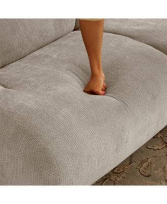 Streamdale Shoes sofa-in-a-Box, Memory Foam 2-Seater Couch, Beige