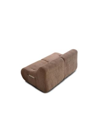 Streamdale Shoes sofa-in-a-Box Memory Foam 2-Seater Couch, No Install, Easy Transport, Brown