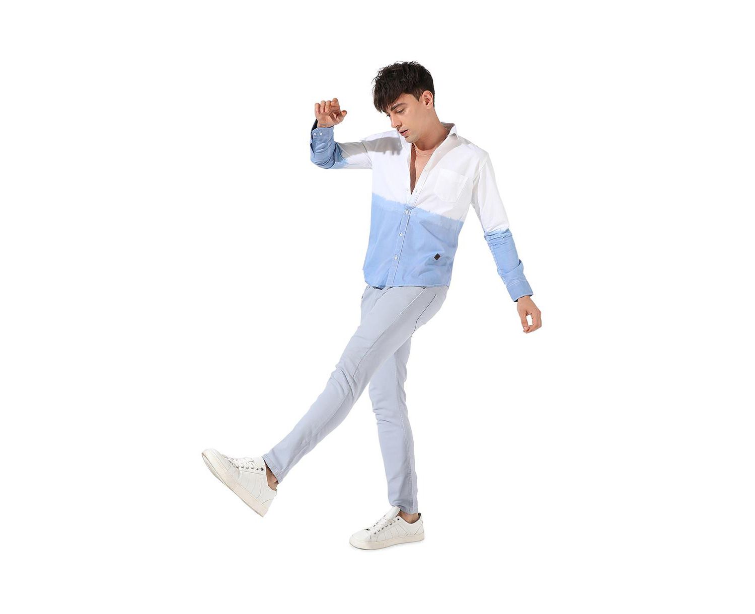 Men's Ombre Contrast Shirt
