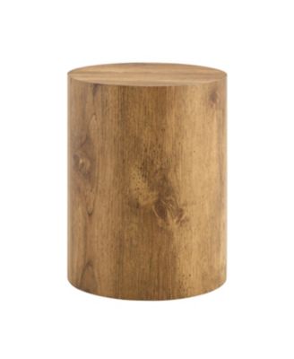 Streamdale Simple wood grain coffee table, 11.8" D x 15.7" H, MDF, industrial style