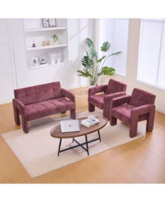 Streamdale Nordic Modern Double Armchair Sofa for Living Room & Bedroom