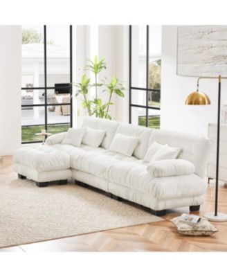 Luxury Modular Sectional Sofa Couch, Oversized L Shaped Cloud Couch