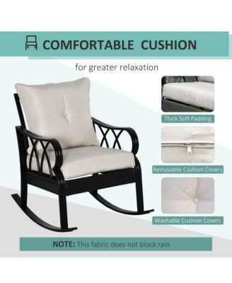 Rat Rock Chair with Ergonomic Design, Indoor&Outdoor Aluminum