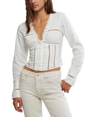 Women's Frankie V-Neck Corset Top