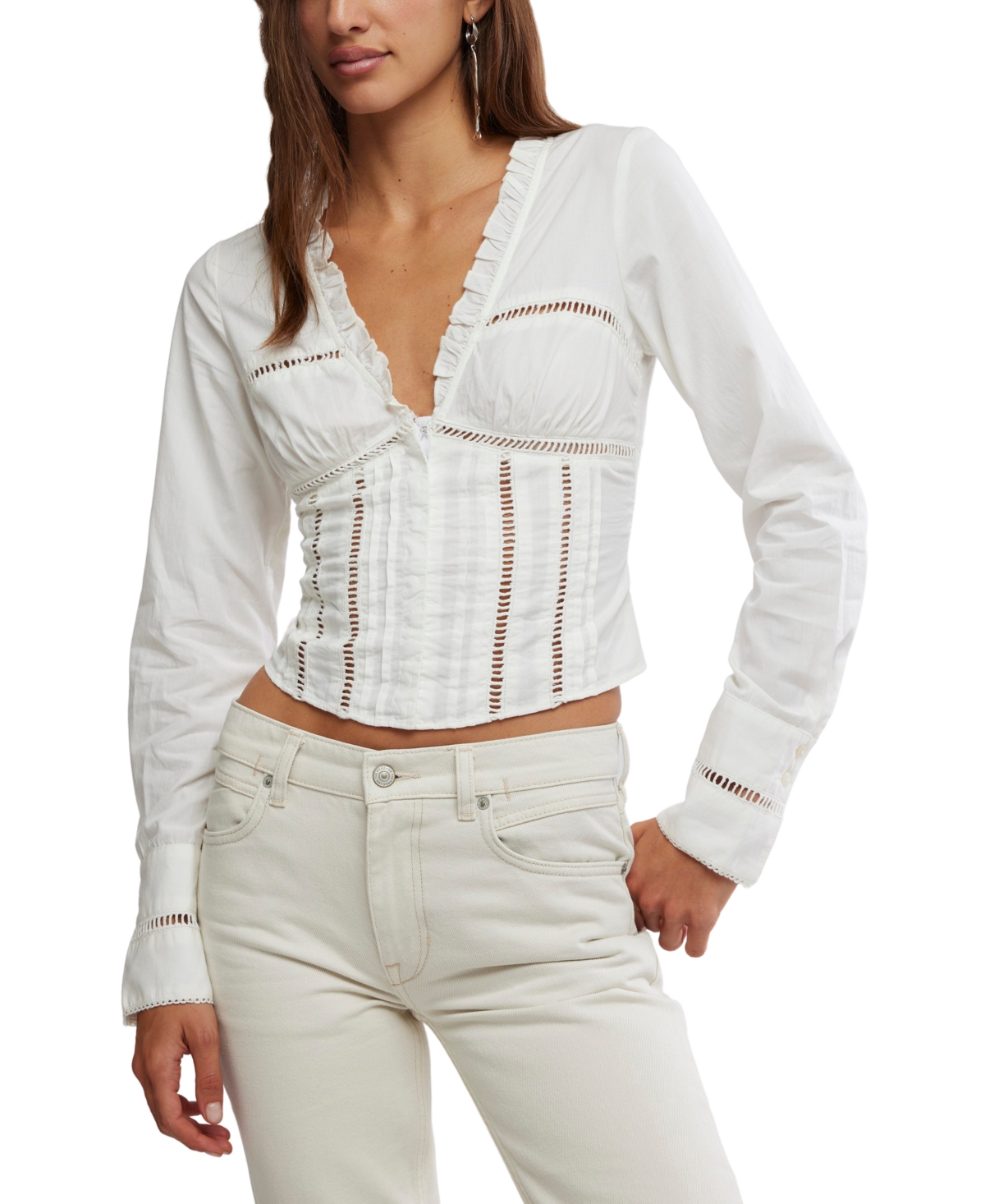 Free People Women's Frankie V-Neck Corset Top