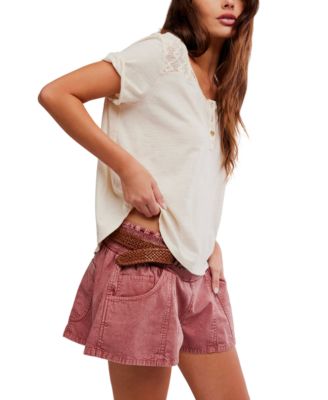 Women's Heirloom Short-Sleeve Henley Top