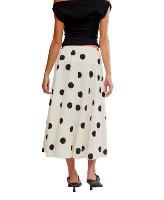 Women's Betty Drop Waist Polka Dot Pattern Skirt