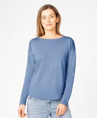 Petite Round Hem Pull-on Sweater