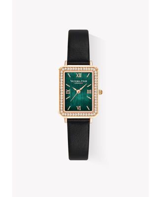 Women's Crystals Stainless Steel Bracelet Watch 22×28mm Westminster Victoria Hyde - Green