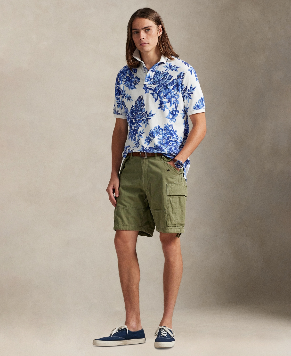 Polo Ralph Lauren Men's Short-Sleeve Animated Mesh Classic Shirt