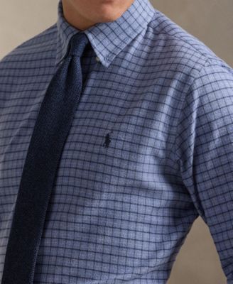 Men's Classic-Fit Long-Sleeve Checked Shirt