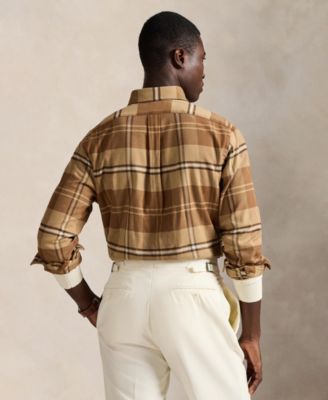 Men's Classic-Fit Long-Sleeve Checked Shirt